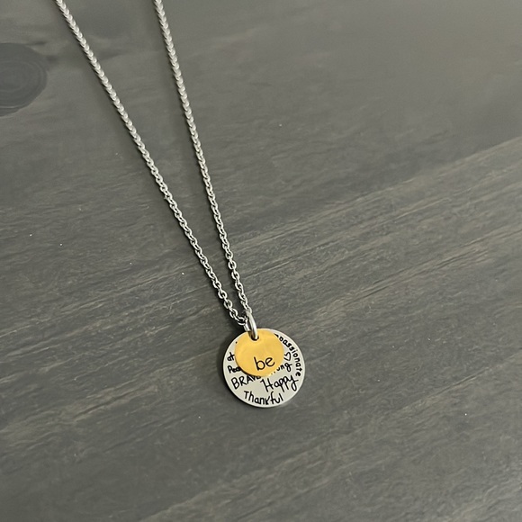 Jewelry - Stainless Steel Be Kind, Brave Happy, Thankful Necklace